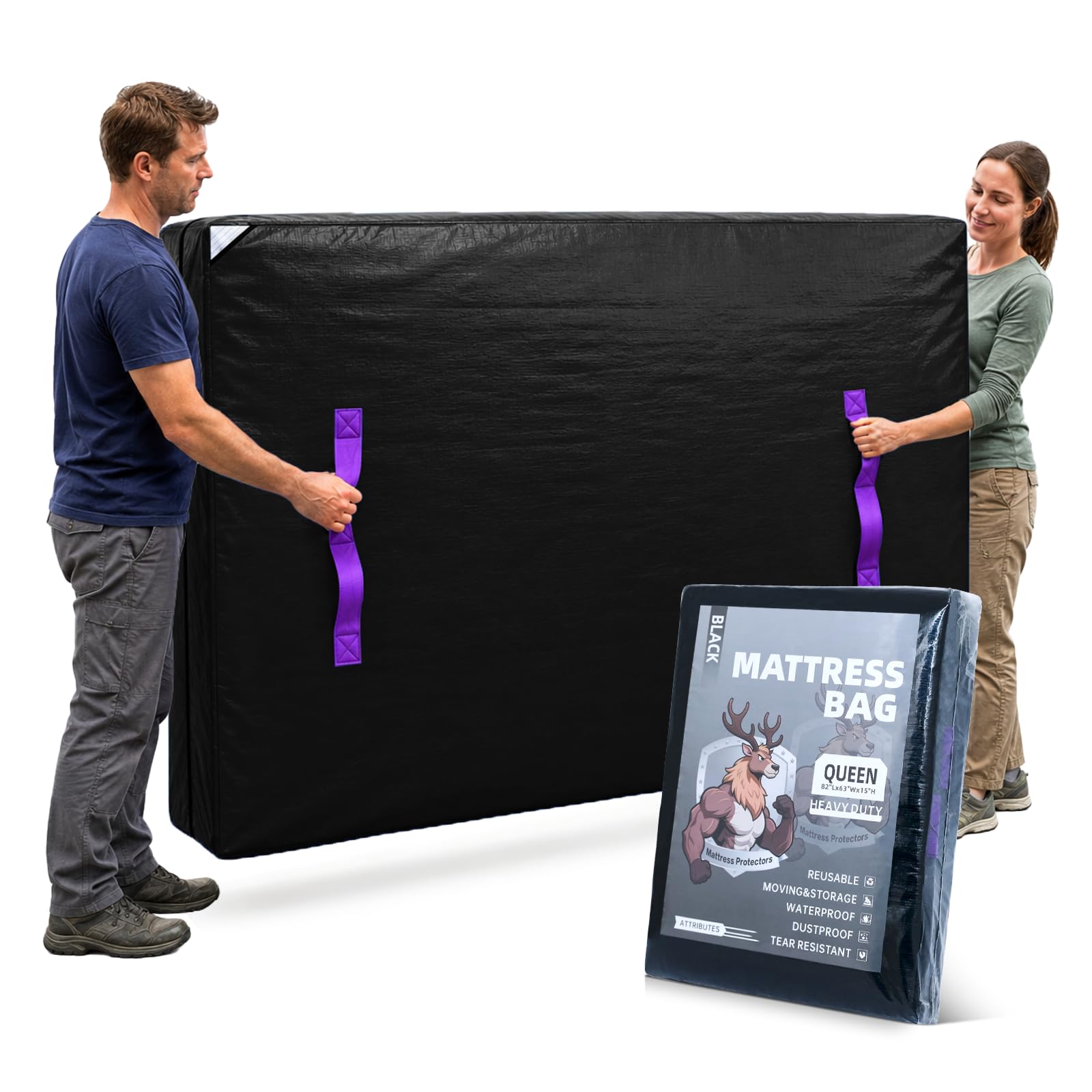 Tarpupu Queen Mattress Bag Waterproof PE Encasement