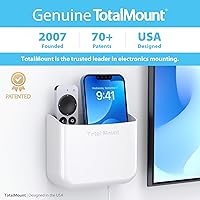 Vista 5 de TotalMount Soporte para control remoto sin agujeros – Elimina la necesidad de perforar agujeros en tu pared