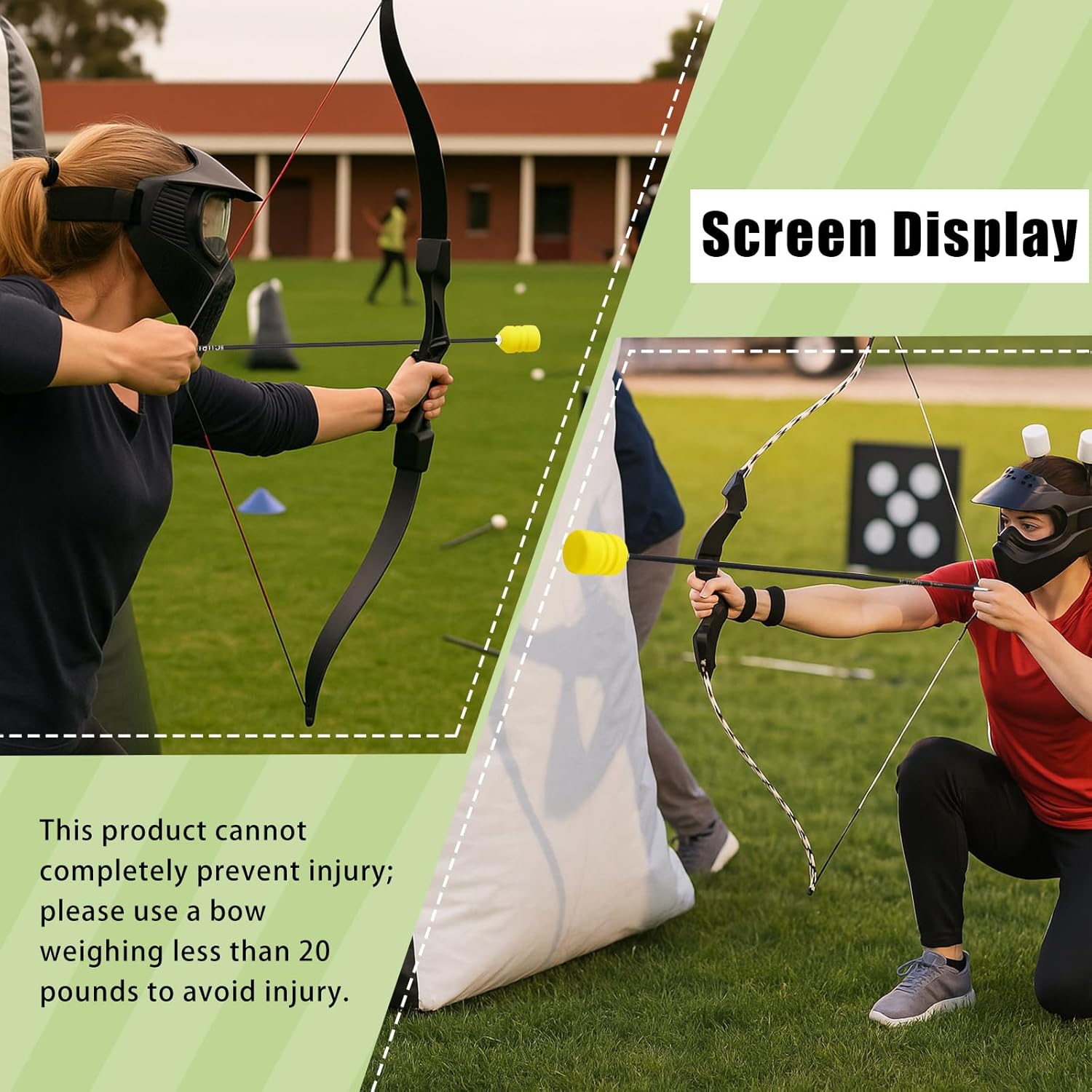 30 Inch Foam Tipped Arrows, 6/12 Pcs Removable Sponge Tip Archery Practice Arrows with Archery Carbon Bow for Compound Bow, Hunting Practice, Combat Game, Training