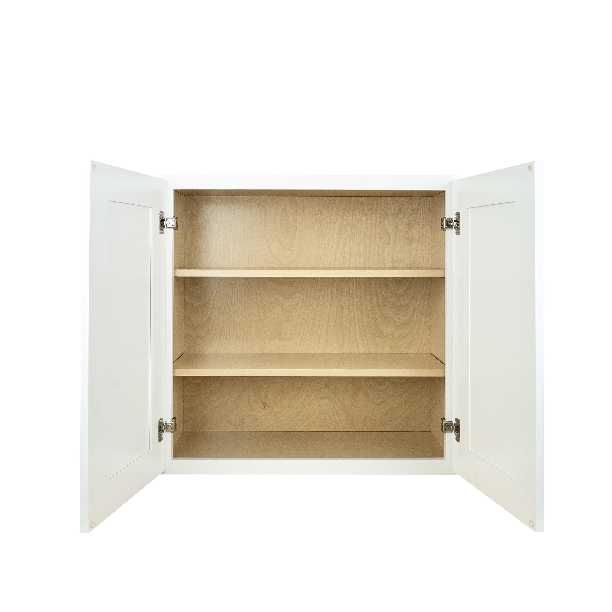 Hollywood Fabiani Design Shaker Wall Kitchen Cabinet Ready to Assemble, 30 in. W x 12 in. D x 36 in. H, White