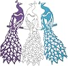 Peacock Metal Cutting Dies for Card Making, Animal Die Cuts Stencil Embossing Tool for DIY Scrapbooking, Craft Paper, Album Decorations