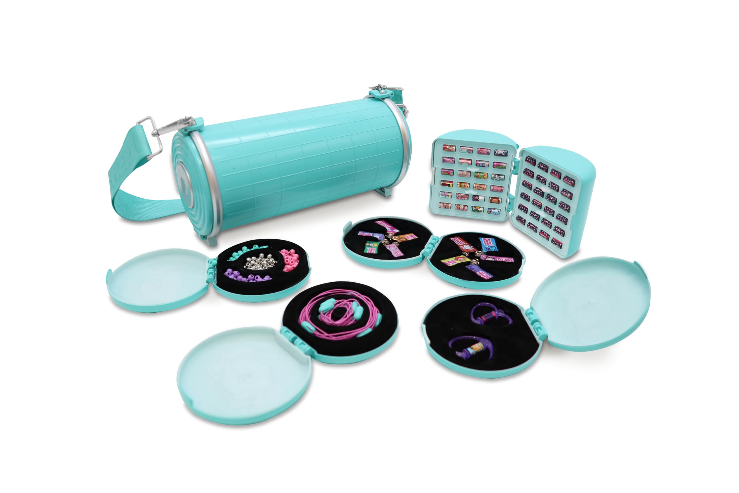 Sticki Rolls Sticki Rolluxe Série 2 Sac à Main Glamour + kit de Loisirs créatifs Comprenant 3 Autocollants géants, Fournitures pour 10 Bracelets et 2 pendentifs
