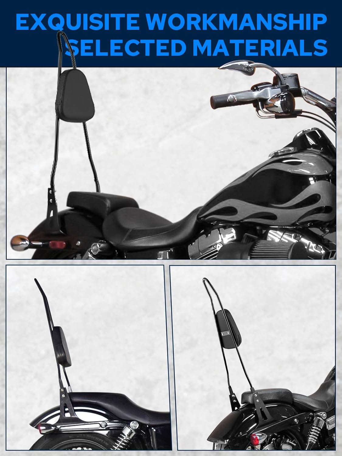 Benlari Backrest for Harley Dyna 2006-2017 - Image 4