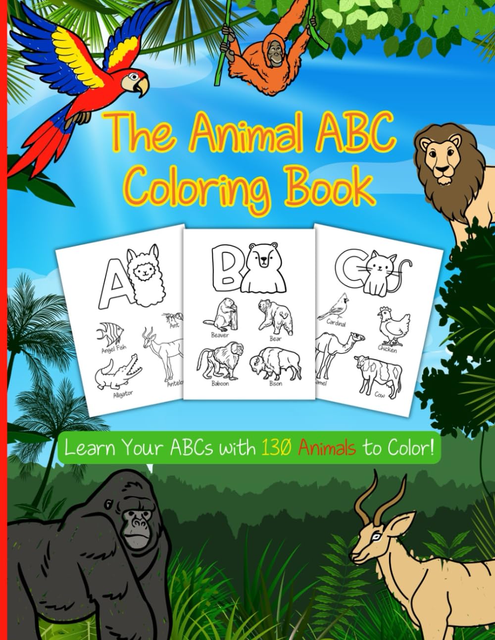 The Animal ABC Coloring Book