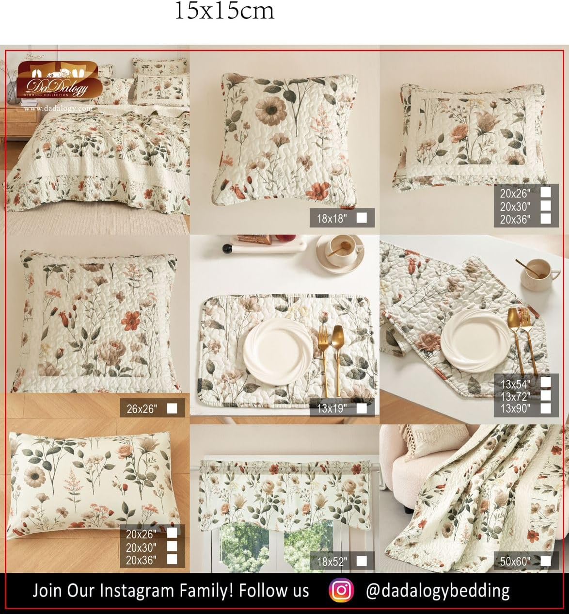 DaDa Bedding Enchanted Meadow Reversible Floral Cozy Lightweight Lap Throw - Perfect for Couch or Bed, Beige Victorian Garden Pallete, All-Season Comfort, Machine Washable, 50x60 Inches