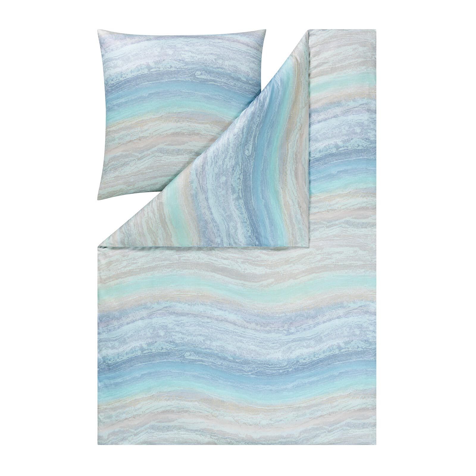 ESTELLA Mako Interlock Jersey Bettwäsche Maike Azur