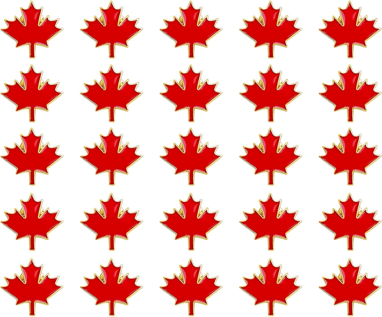 Canada Flag Pins & Maple Leaf Lapel Pins Set, Patriotic Canadian Brooches, Pin Badges for Cloth, Gift for Men Women