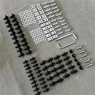 に適合するヤマハ YZF R1 2002-2008 R6 2004-2005 用オートバイフェアリングボルト ボディワークスクリューキット ウィンドシールドファスナークリップ ウィンドスクリーンナット ナット ボルトセット