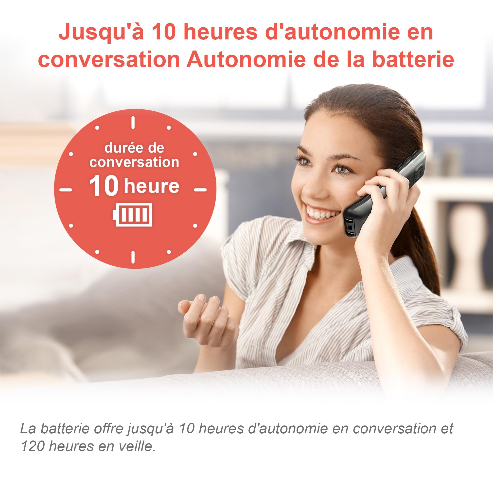 VTech MS3050 Téléphone Fixe sans Fil DECT avec Blocage d'appel, répondeur, Identification de l'appelant/Appel en Attente, amplificateur de Volume, Haut-Parleur Mains Libres, numérotation Rapide