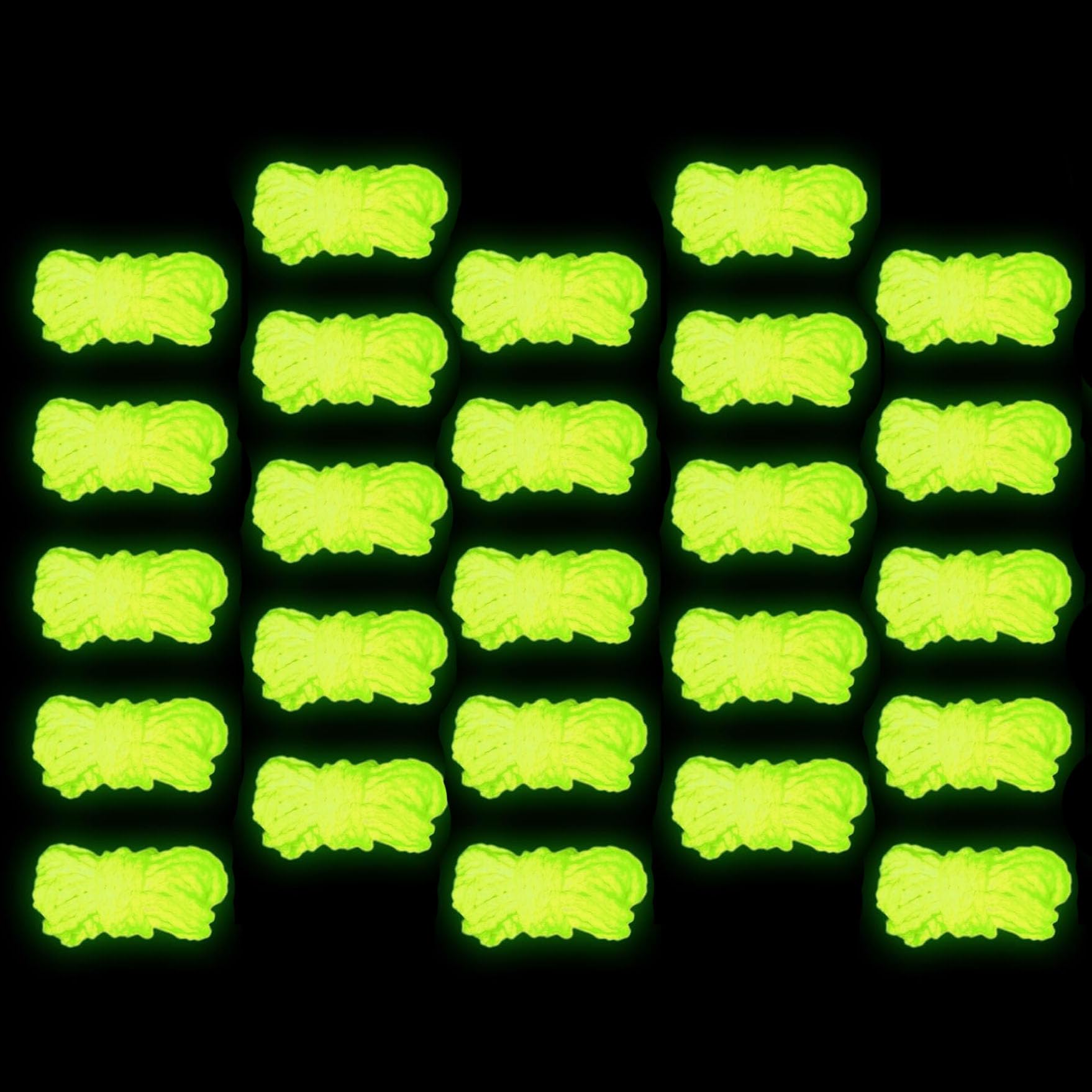 MAGICYOYO 25pcs 100% Polyester Yoyo Strings Glow in The Dark ( Yellow )