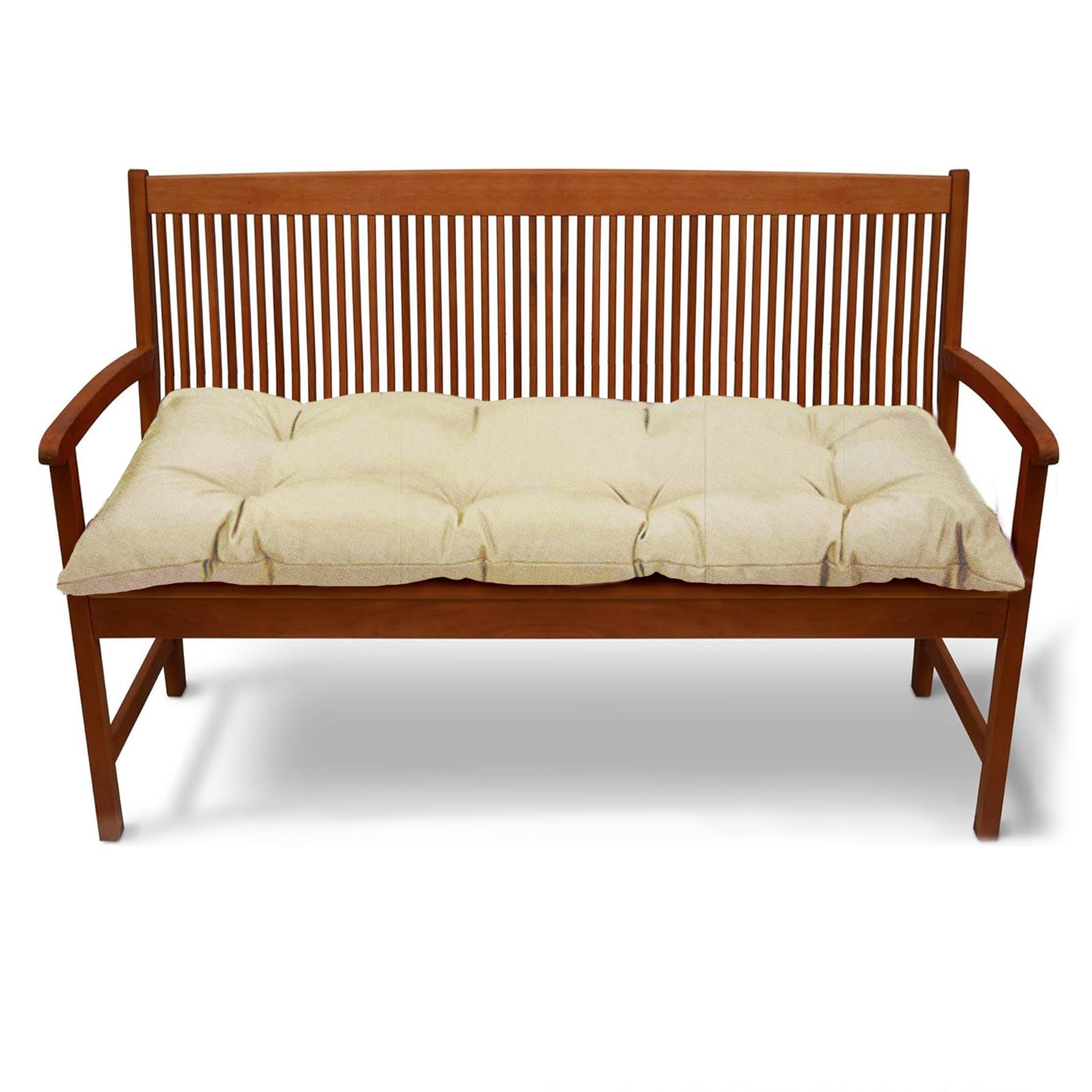 Coussin de banc de jardin pour balancelle d'extérieur matelassé beige