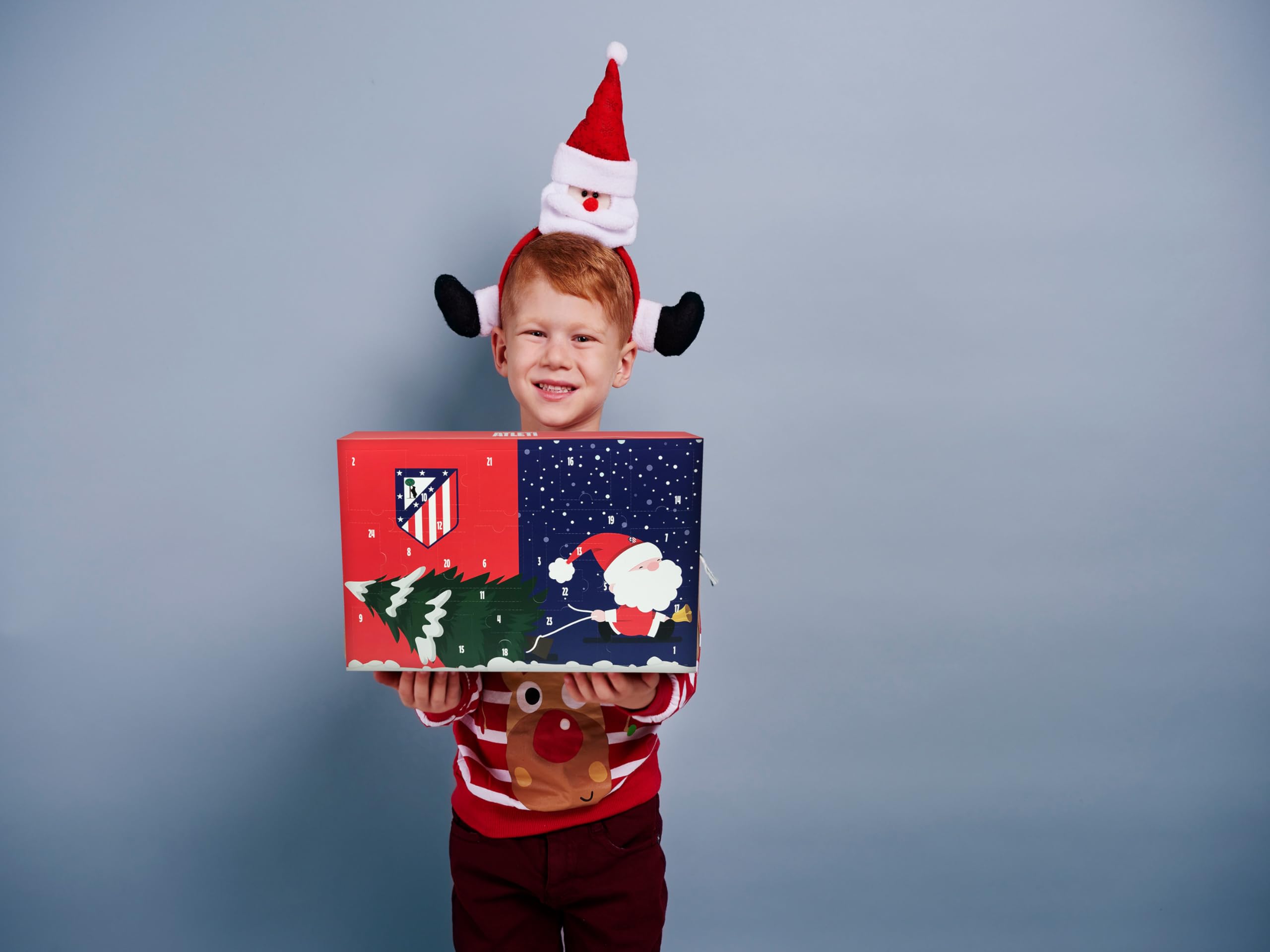 CyP Brands-Atlético de Madrid, Calendario de Adviento, 24 Sorpresas, Regalo Infantil, Licencia Oficial Marvel, Actividades y Juguetes