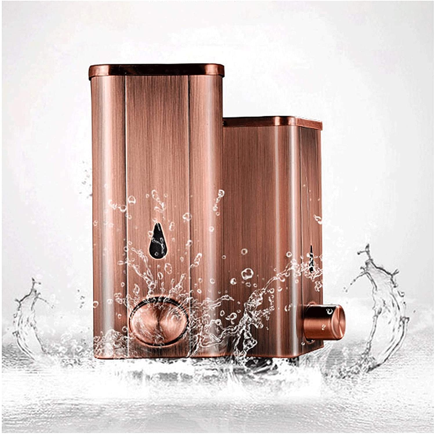 Dispensador de jabón líquido para Ducha, lavavajillas y Fregadero de Cocina, de Acero Inoxidable, Manual, para desinfectante de Manos, Ideal para hoteles y hogares.