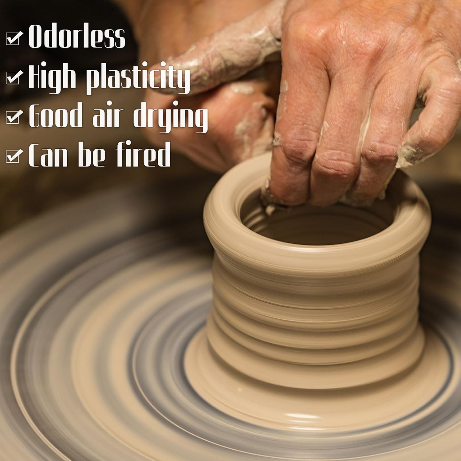 Landical 6 Pcs Air Dry Clay 6 lbs Self Hardening Modeling Clay for Kids