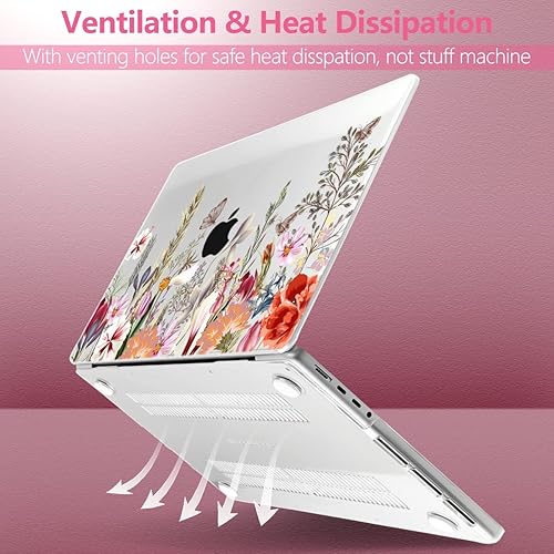 Miniatura 7 de Batianda Funda para MacBook Pro M4 de 16 pulgadas 2024 2023 2021 modelo A3403 A2991 con chip M3 M2 Pro/M1 Max, carcasa rígida de plástico