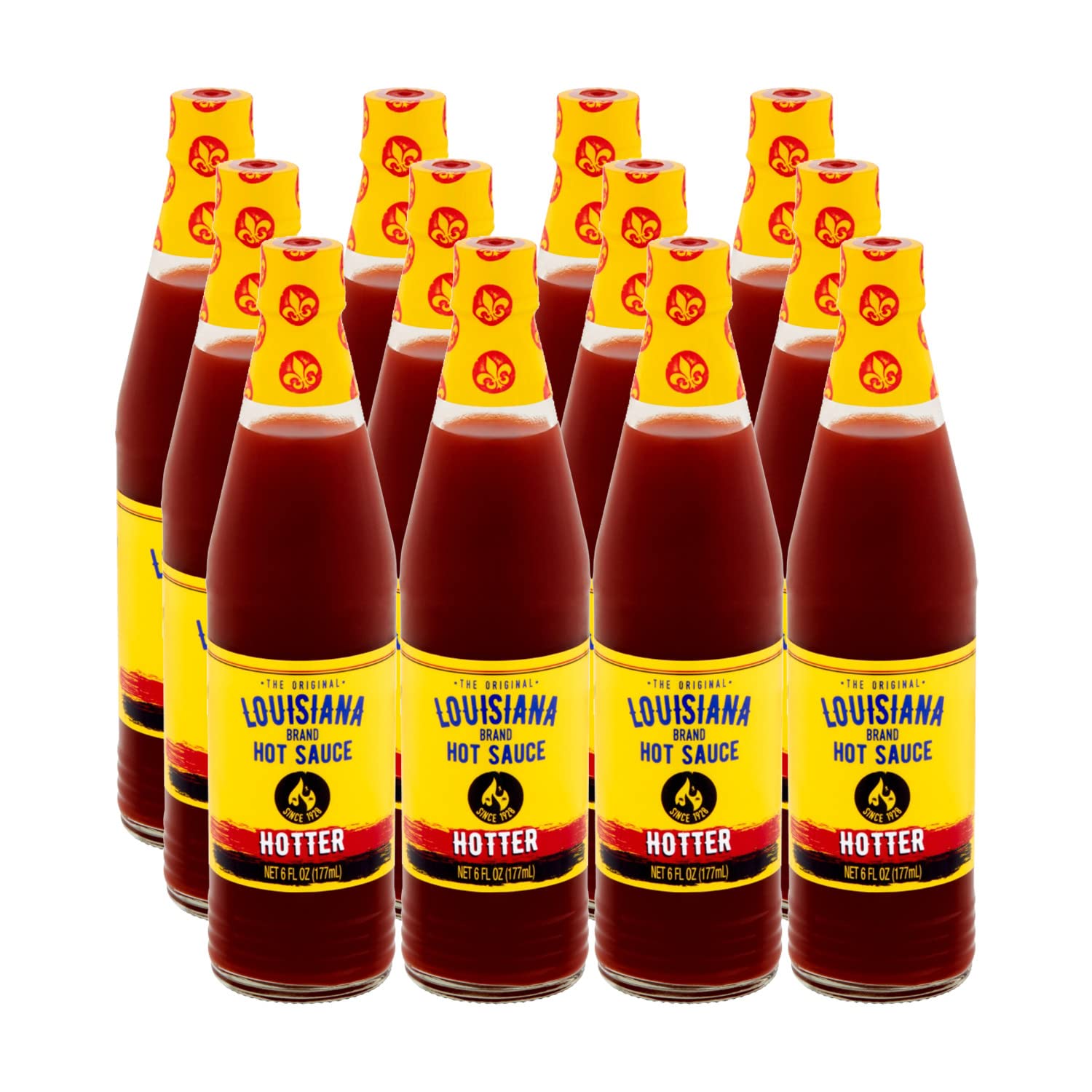 Louisiana Brand Hot Sauce, Hotter Hot Sauce (6 Fl Oz (Pack