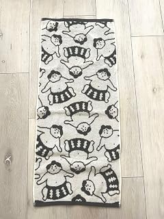 相撲柄 フェイスタオル 34×80cm