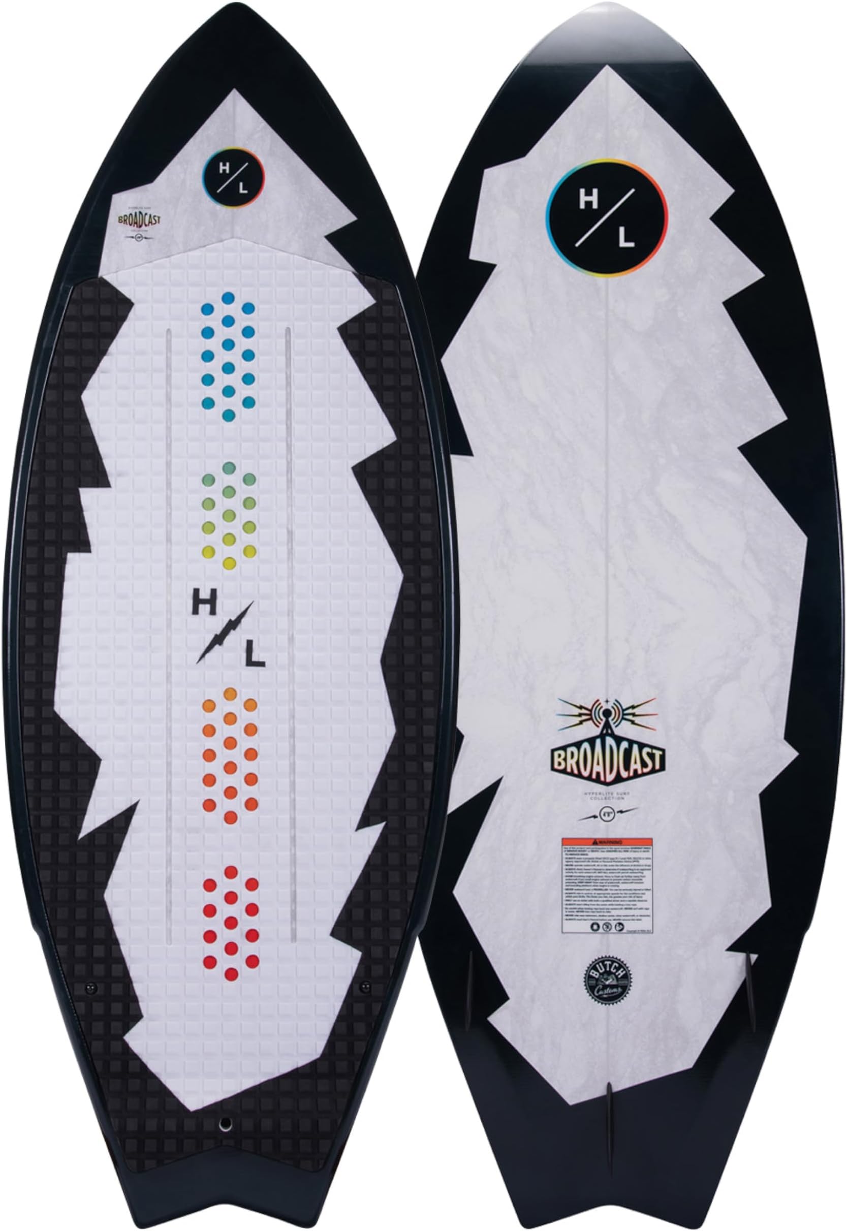 Hyperlite 2024 Broadcast Wakesurfer - Wakesurf Board - Great for All Wake Surfers, from Beginners to Intermediate Riders - 4ft 8in