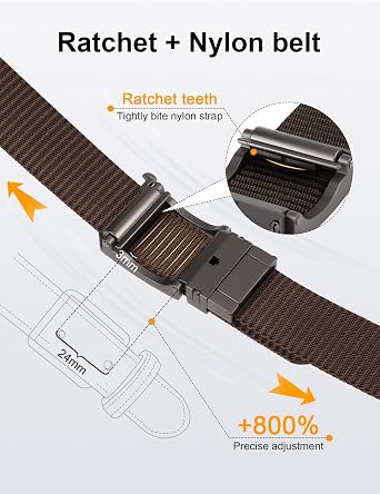 JUKMO Men's 2 in 1 Reversible Ratchet Belt in Gift Box | 0