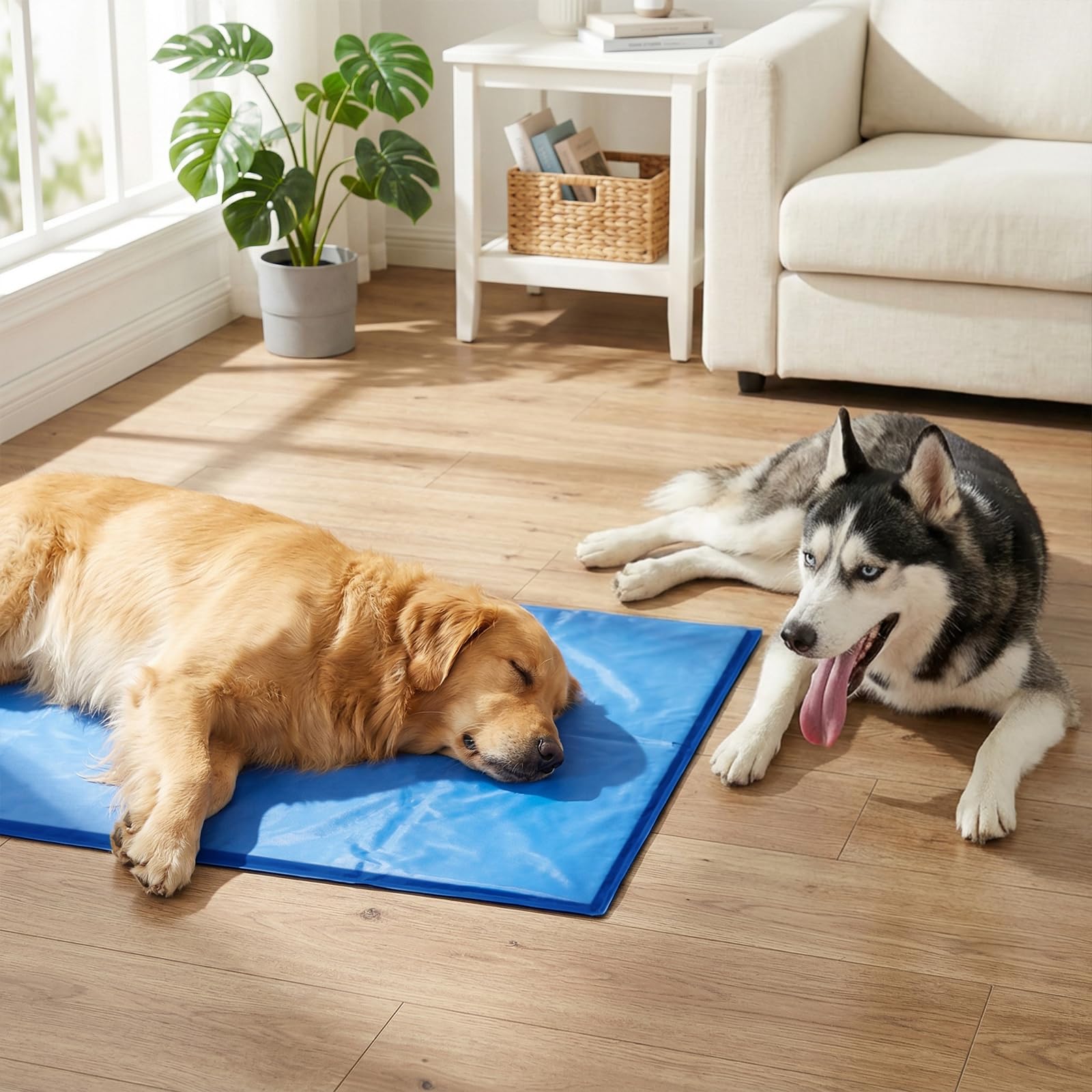 Manta Refrescante para Perros, 60x 90 cm. Cama Refrescante Perro. Esterilla Refrescanten Automática para Mascotas. Ideal para Perros y Gatos en Verano.