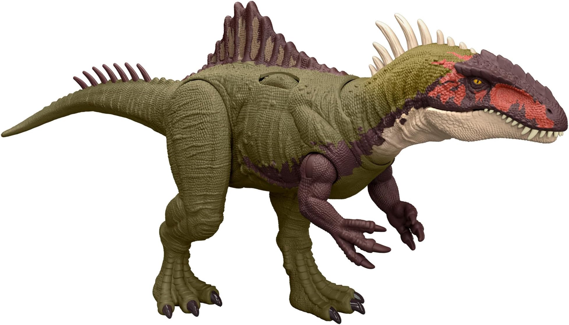Mattel Jurassic World (Jurassic World) Battle Action! Roaring Becklespinax Children's Figure Dinosaur Toy Total Length: Approx. 17.1 inches (43.4 cm) Ages 4 and Up Green HXF52