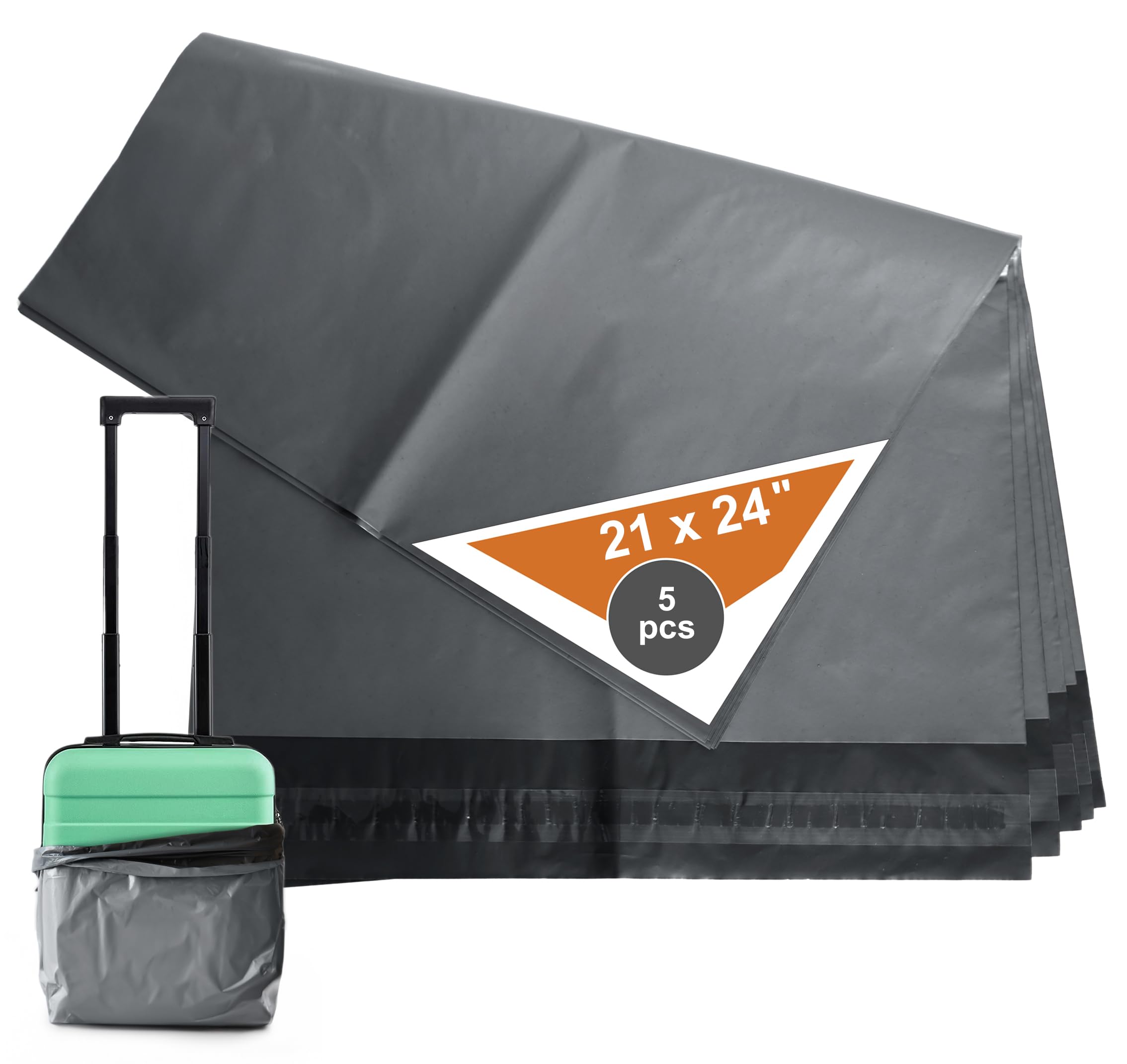 5 x (21"x24") Self-Sealing Extra Large Postage bag, 53cm x 61cm x 5cm Extra Strong Parcel bag for Clothes, Shipping and Packaging