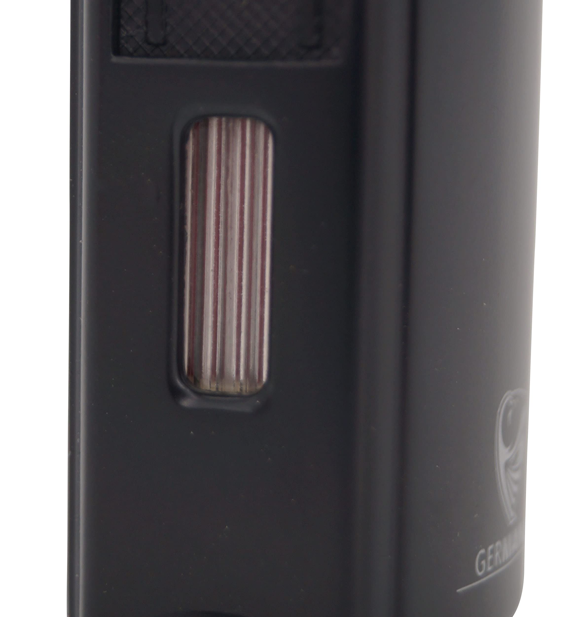 GERMANUS Encendedor VIII, Acero Inoxidable, Negro