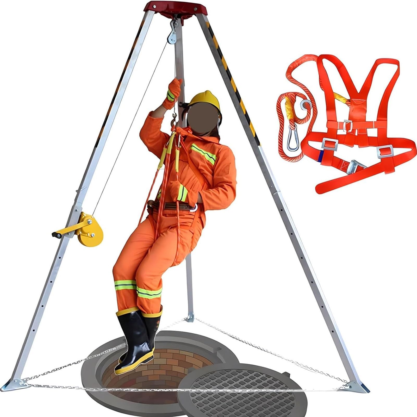 実物 emergency floating sysytem Amazon.com : YXXSDP Confined Space Rescue Tripod with Fall