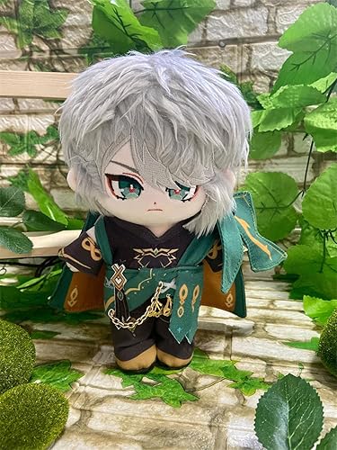Miniatura 2 de Figura de peluche de anime de Al Haitham, muñeca de vestir de 8 pulgadas, decoración de peluche suave y colección de regalo para fanáticos