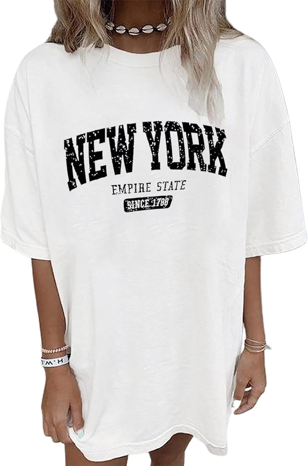 Oversized T Shirts for Women Short Sleeve Summer Loose Vintage Graphic Tees