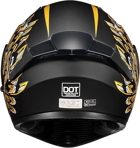 Miniatura 5 de KYPARA Casco modular de doble visera abatible de cara completa para motocicleta con certificación DOT de impresionismo