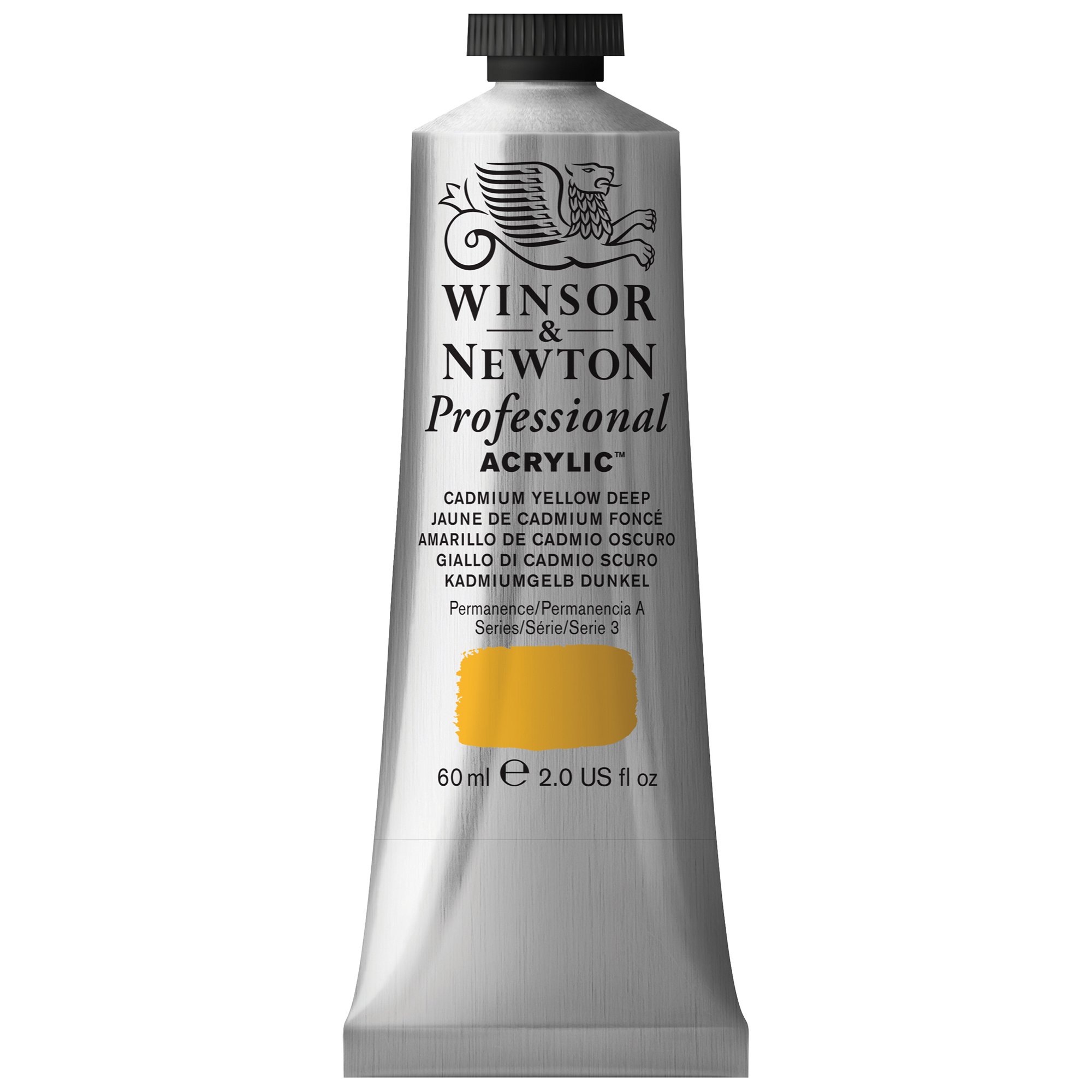 Winsor & Newton Professional Acrylic Colour, 60 ml - Cad Yellow Deep — image 1