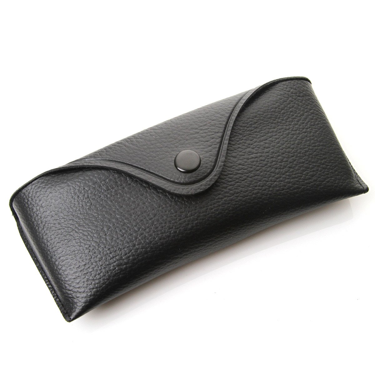Retro Vinyl Protective Hard Sunglass Eyewear Case w/Snap Closure