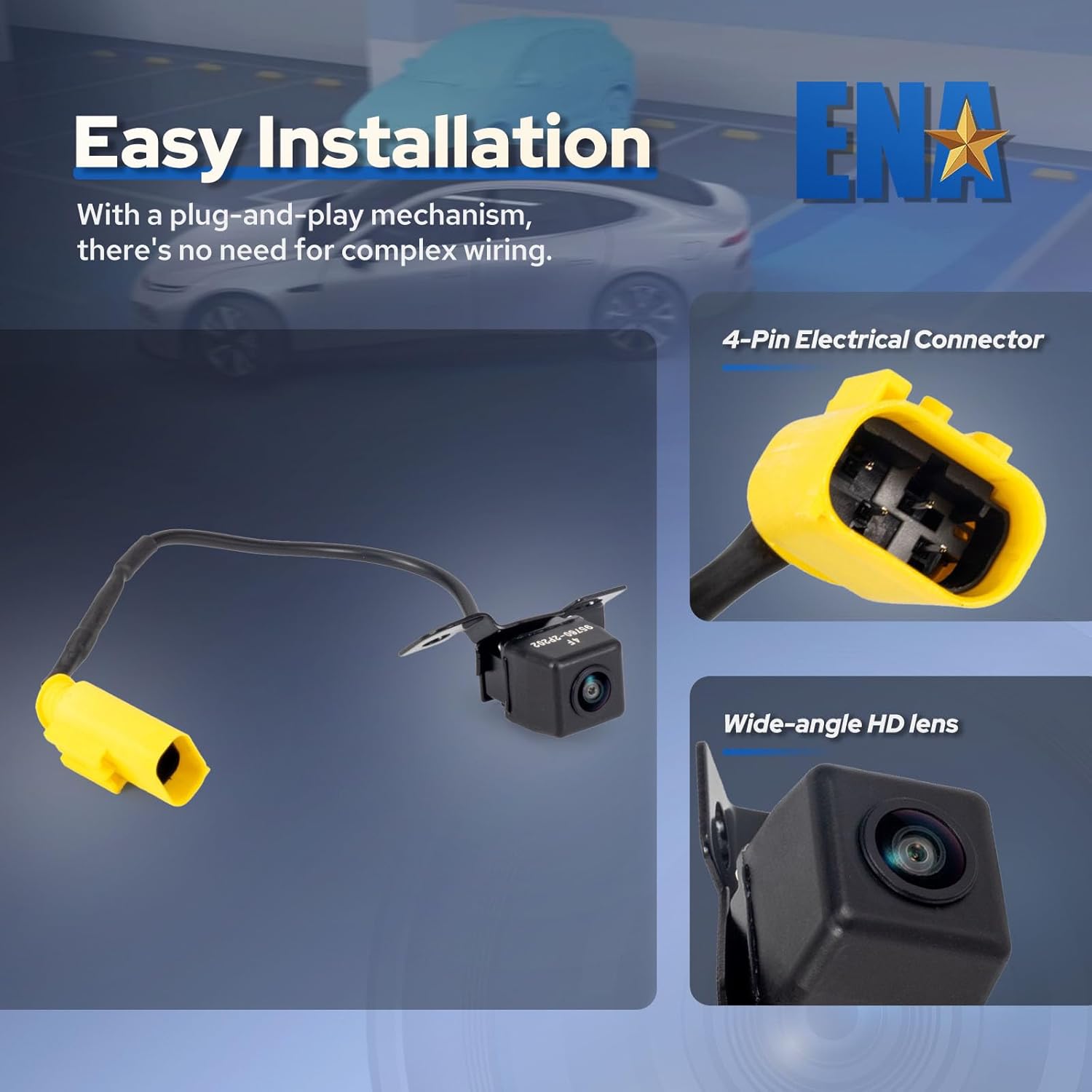 Rear View Backup Camera Compatible with Kia Sorento 2009 2011 2012 2013 Reverse Camera Replacement for ‎95760-2P202 95760-2P000 95760-2P201 95760-2P202FFF 592-267 PAC175 957602P000 957602P201