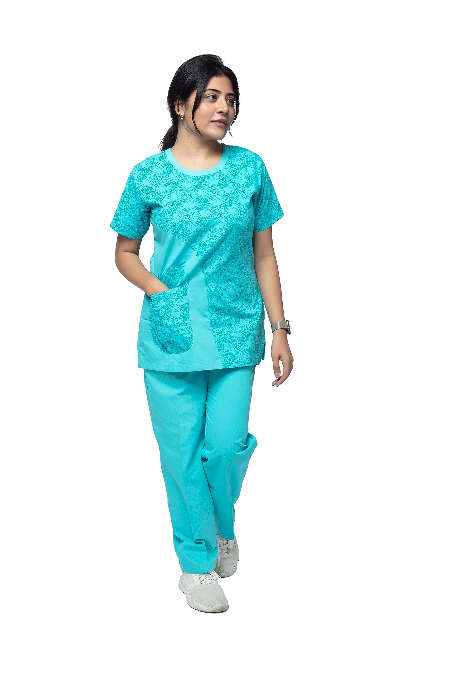 UNIFORM CRAFT Female Nurse Uniform ideal for Hospital Nurses wear, Clinic wear, Dental staff (S, Aqua) (B09RPZ4GW6) Amazon Price History, Amazon Price Tracker