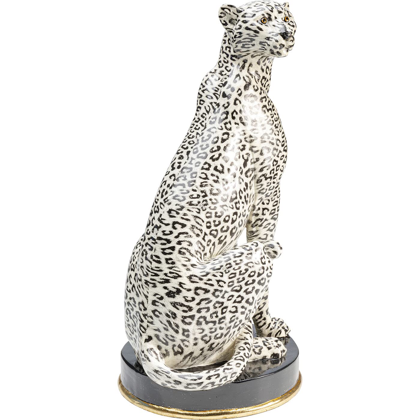 Kare Design Figurine Décorative Cheetah, Blanc, Noir, Animal Gépard, Sculpture, Deco Intérieur, Decoration Chambre, Salon, Maison, Cadeau, 54 x 30 x 26 cm, Silverl