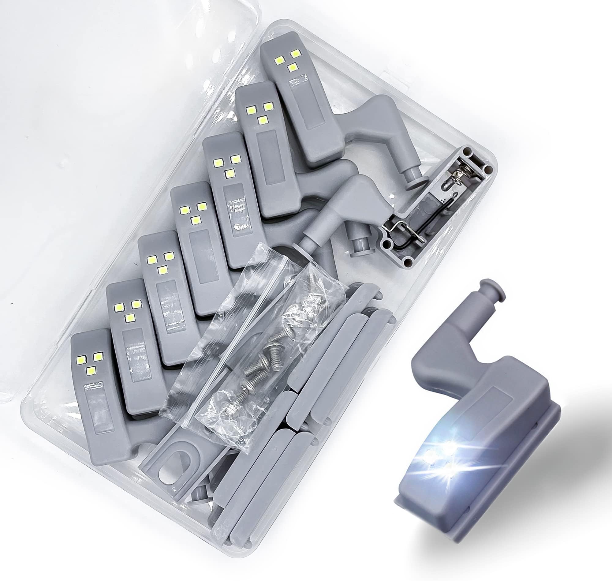 Cerniere LED Intelligenti Per Armadi - Luci Ad Induzione Con Sensore Per Cucina, Guardaroba E Credenze - Facile Installazione Senza Fili - Foto 3