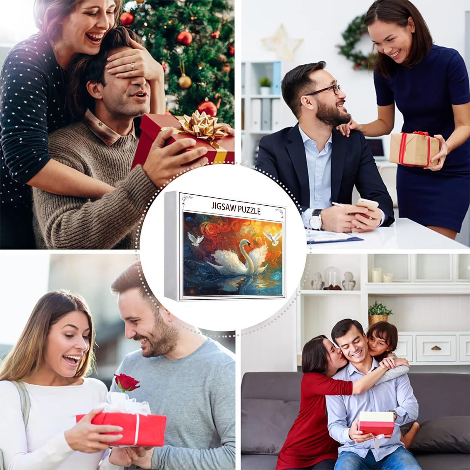 Puzzle 3000 elementów łabędź puzzle dla dorosłych ptak 122 x 81 cm Unikalne rzemiosło klasyczne 3D drewniane układanka do rodzinnych gier aktywnych, układanka do samodzielnego wykonania nawet do