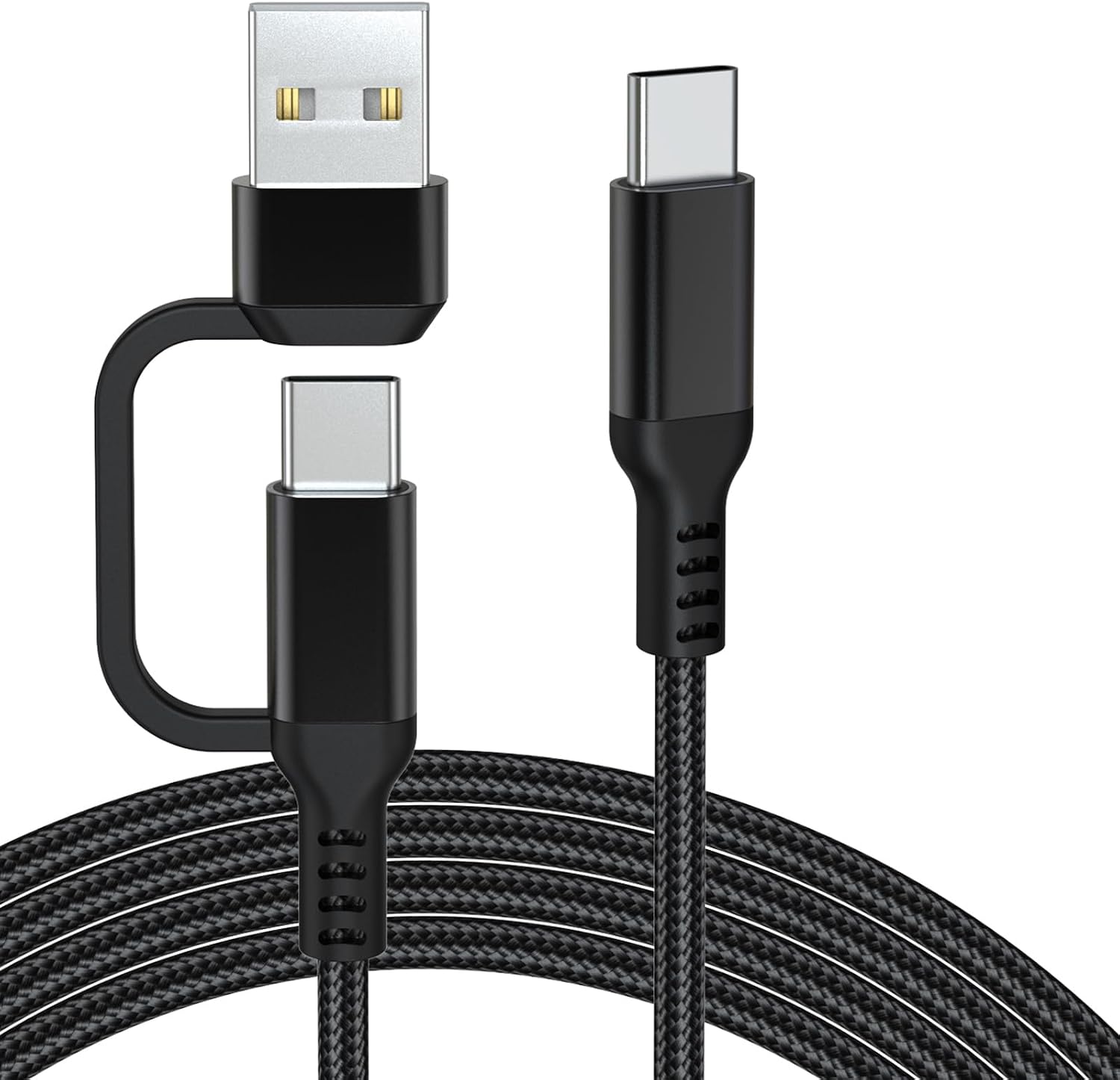 Cabo carregador de dados USB A/C para USB C de substituição compatível com microfone Elgato Wave Neo, Wave 1, Wave 3, para HyperX QuadCast S, QuadCast 2, microfone SoloCast