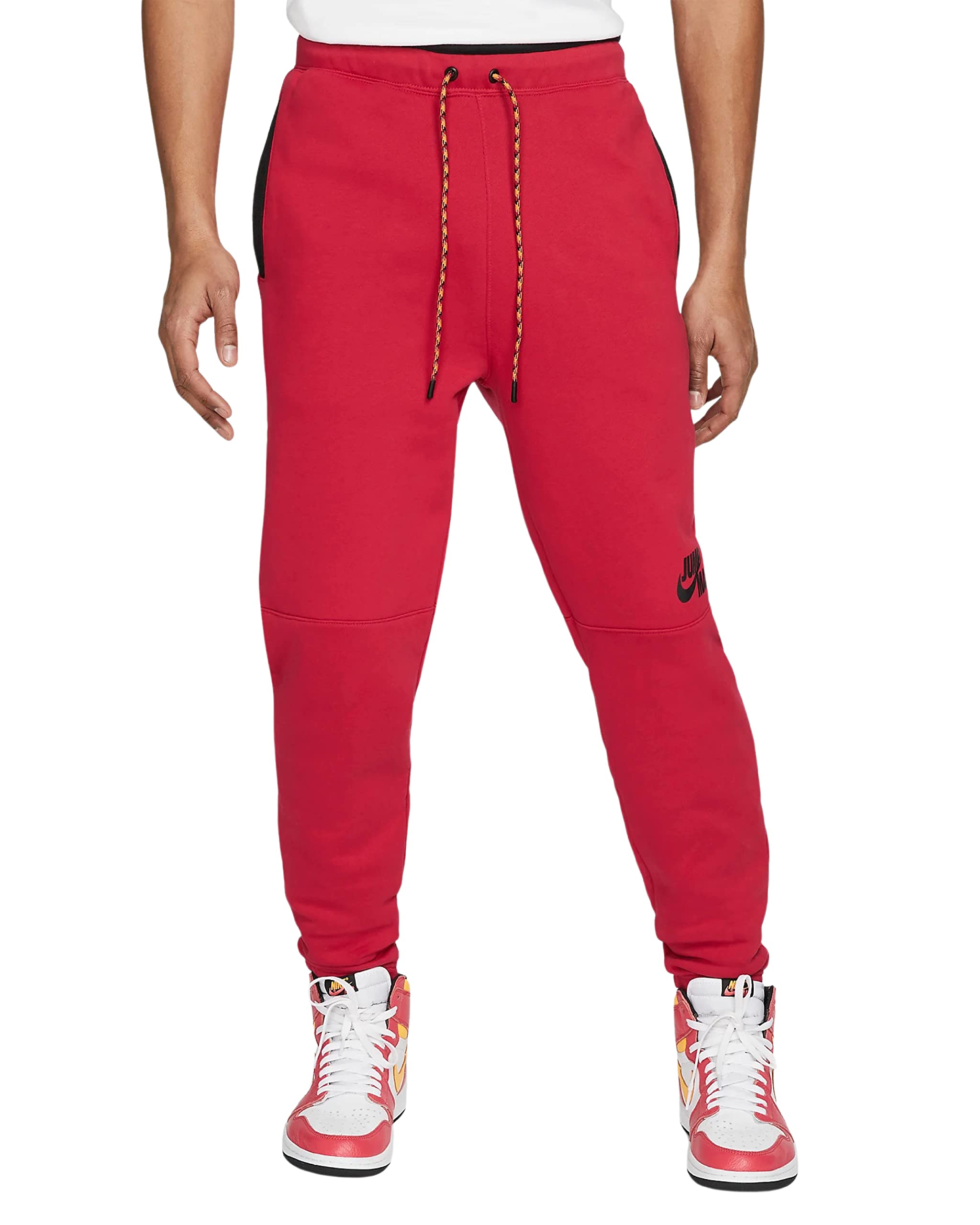 Jordan Jumpman Men's Fleece Pants, Mystic Hibiscus/Black, Medium