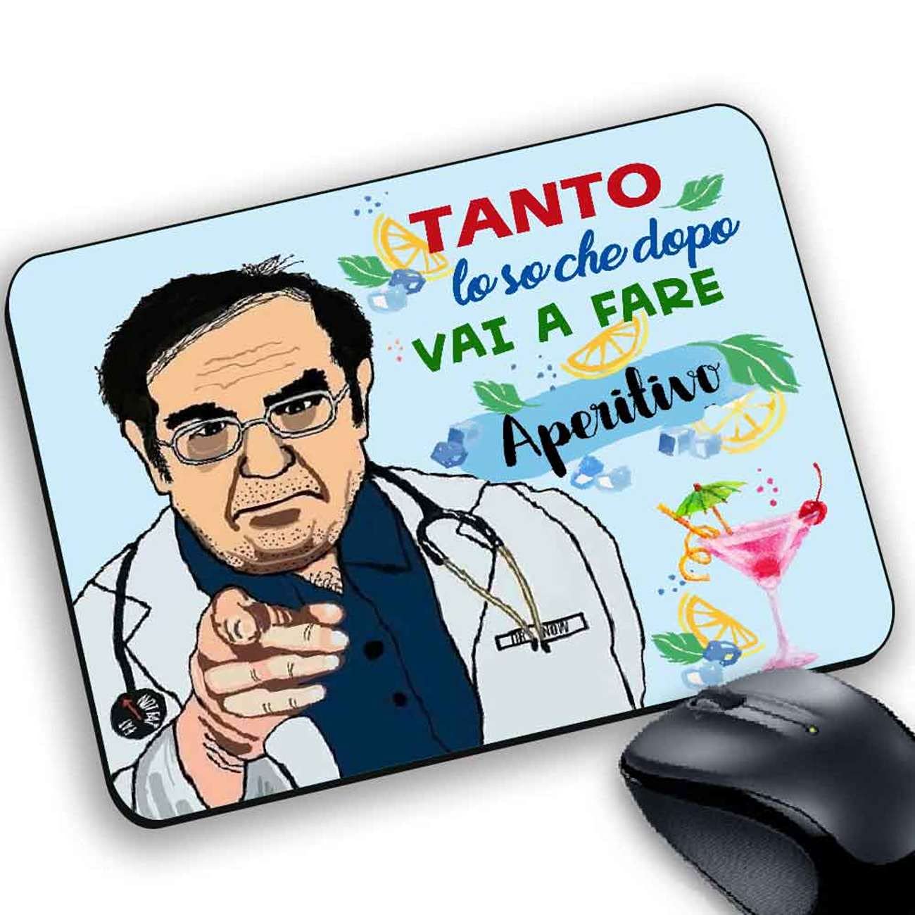 Tappetino per mouse da gioco Titanwolf con poggiapolsi