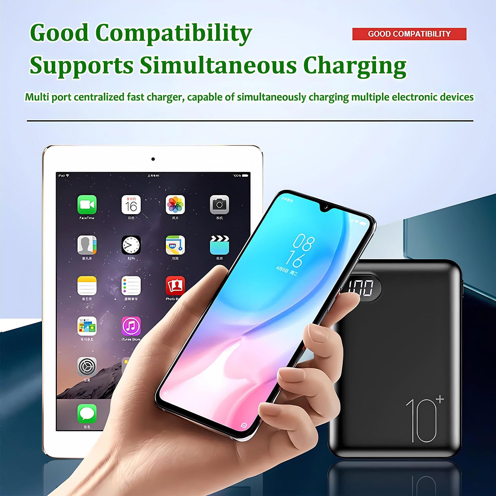 Station Recharge Multi Appareils, Armoire De Téléphone En Aluminium Durable, Station De Recharge Mobile Avec Verrou, Casier De Classe Avec Chargeur 12-Slots