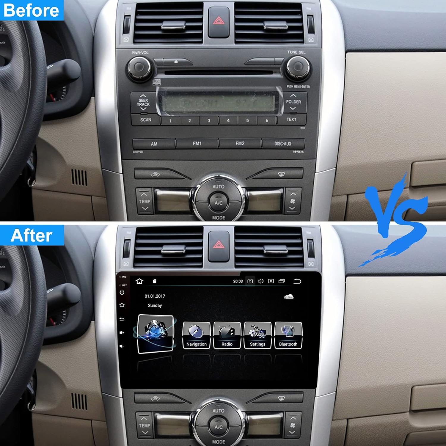 Promo Discount Up To 70% Off KSPIV Android Car Stereo for Universal with IPS Screen,10 inch 2 Din Car Radio with Carplay/Android Auto/Bluetooth/GPS Navigation/Voice Control Support Reversing (PX5 Octa Core 4G+32GB)