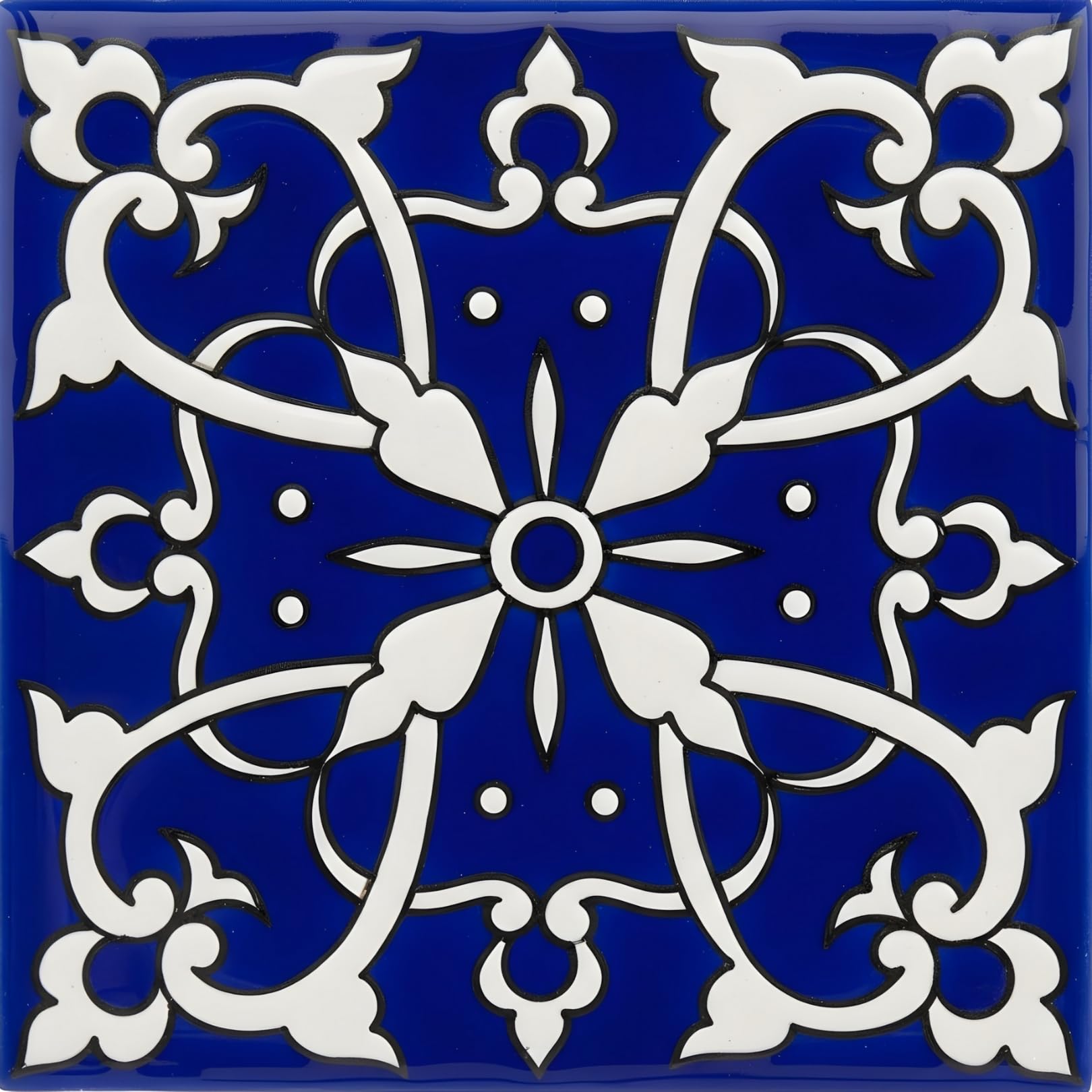 Amazon.com: Casablanca Market MT002 Mediterranean Ceramic Azur