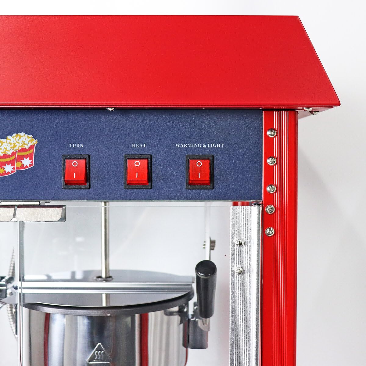 GastroHero Popcornmaschine groß I Große Popcorn-Maschine für Gastronomie I Überhitzungsschutz I Popcorn