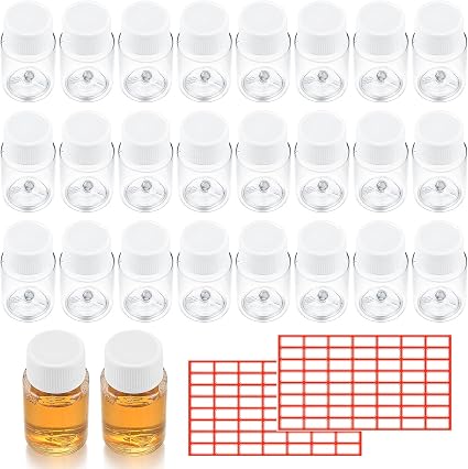 Confezione da 50 mini bottiglie per liquore, 60 ml di plastica con tappo a vite, riutilizzabili piccole bottiglie di liquore per matrimoni, feste, viaggi