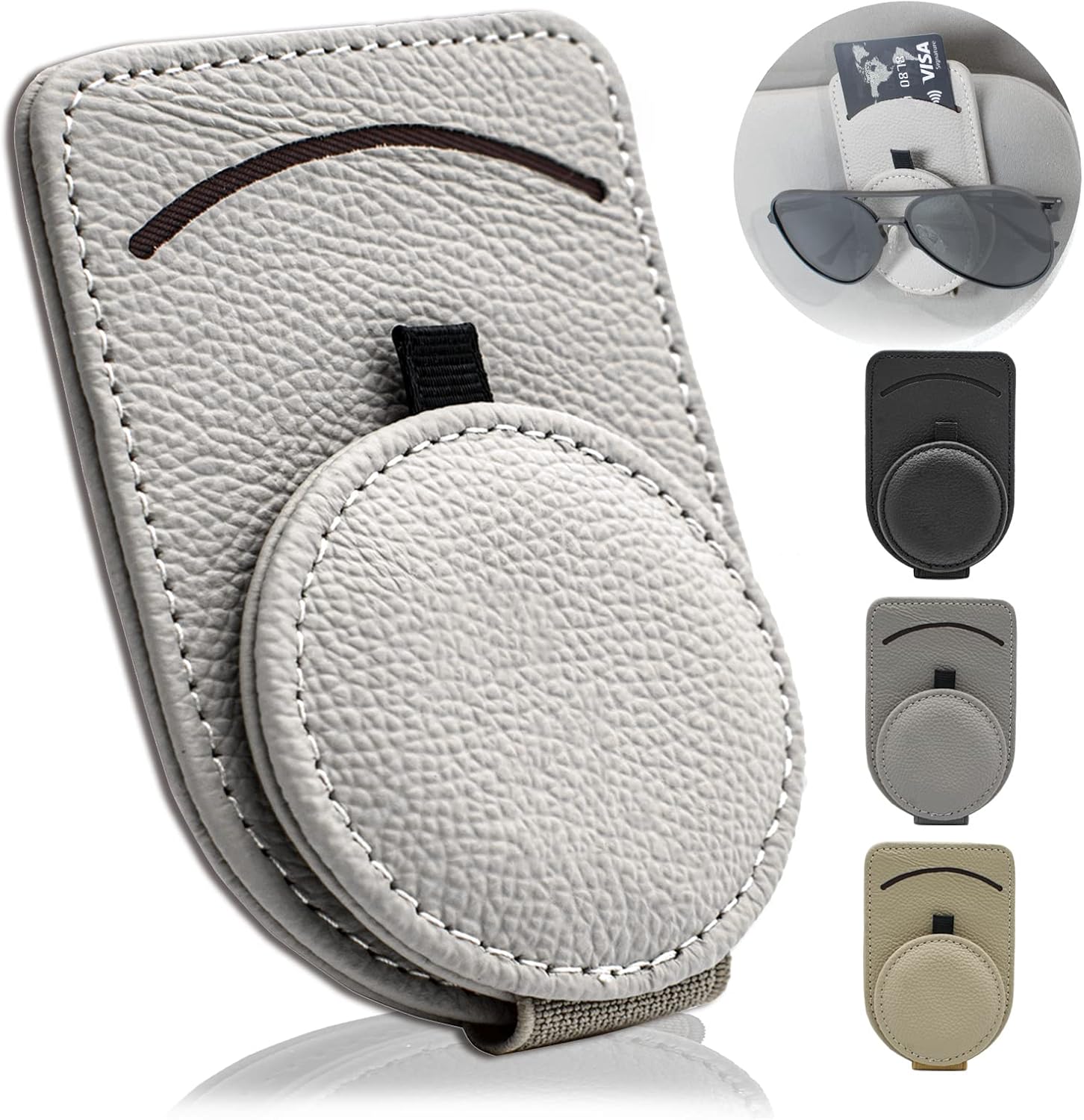 Sunglass Holder for Car Visor, Adsorbed Sunglasses