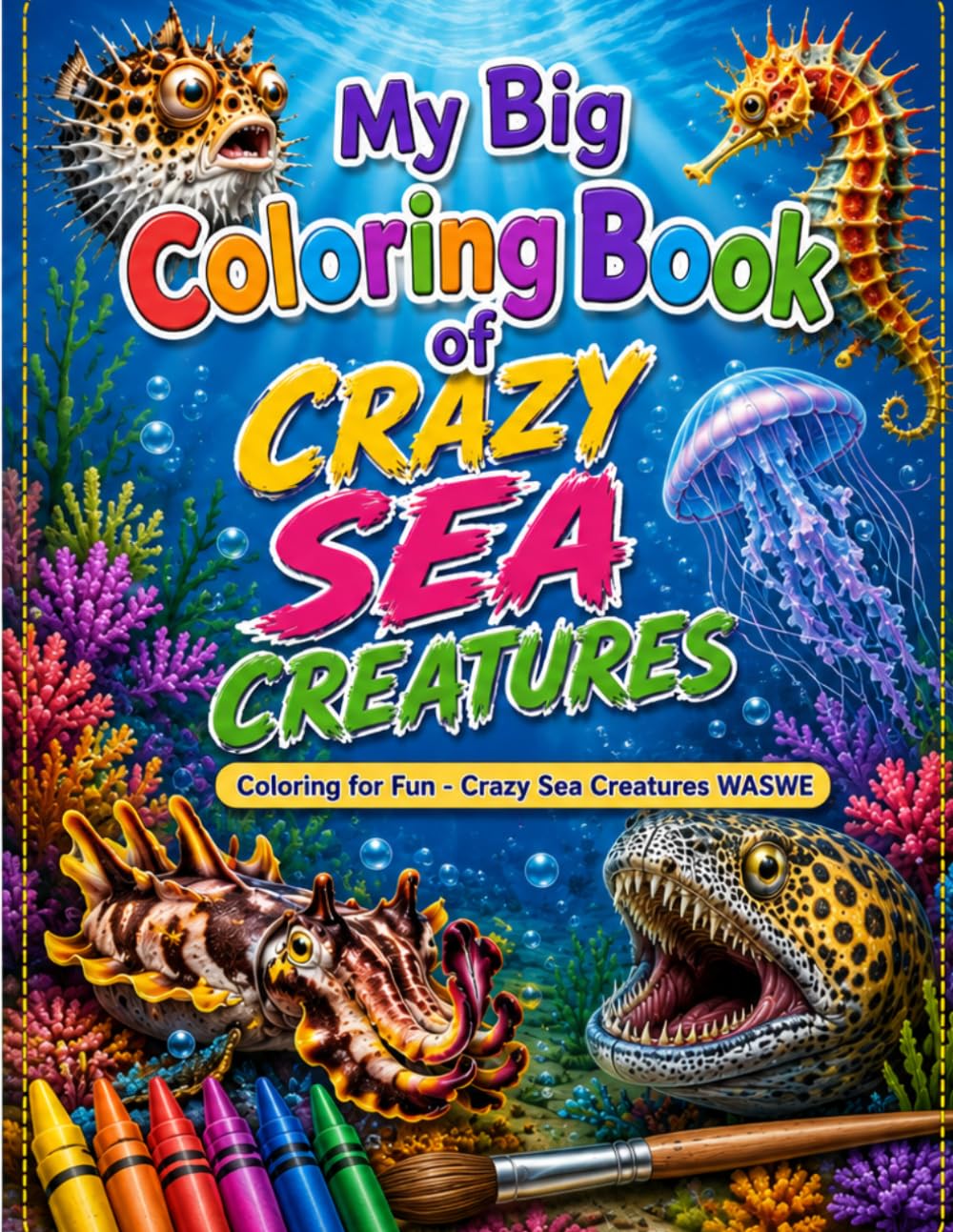 My Big Coloring Book of Crazy Sea Creatures: Coloring for Fun - Crazy Sea Creatures
