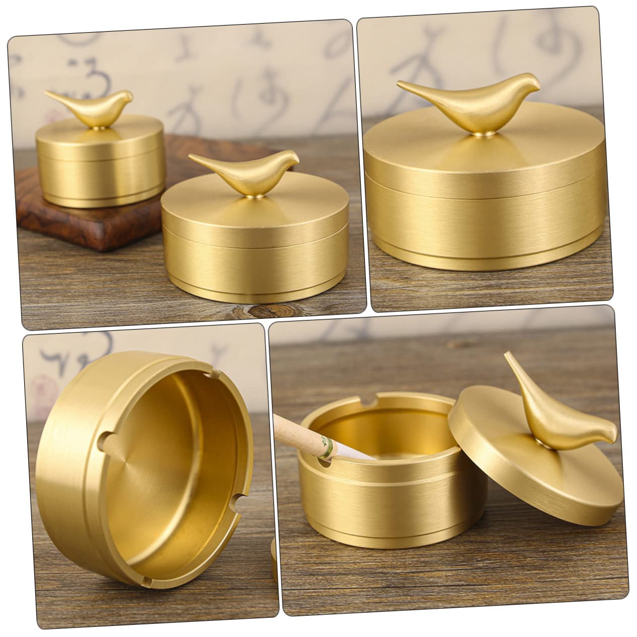 Scatola portaoggetti in ottone for uso domestico con coperchio: elegante confezione regalo for l'organizzazione domestica