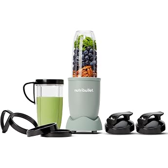 nutribullet Pro 900 NB910MAJD Electric Mixer Chopper Smoothie Mixer Multifunctional Mixer 900 W Power 900 ml and 710 ml Cup Matt Jade